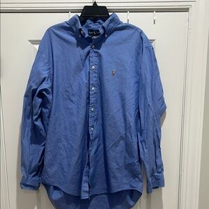 Polo by Ralph Lauren Blue Dress Shirt Classic Fit